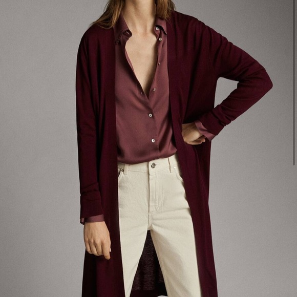 COPY ***ISO Massimo Dutti Silk Wool Cardigan***